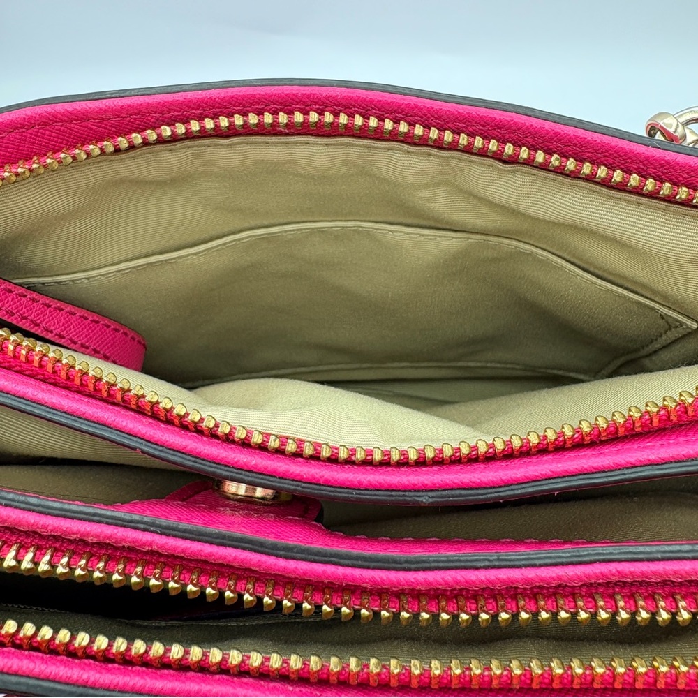 COACH Madison Mini Christie Carryall Satchel with Crossbody Strap in Hot Pink - Picture 9 of 13